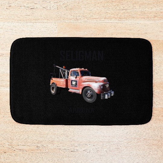 Old car city of Seligman in Arizonna, US Route 66 Bath Mats
