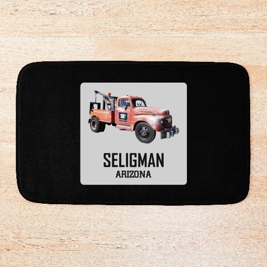Old car city of Seligman in Arizonna, US Route 66 Bath Mats