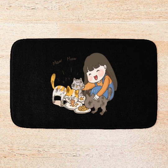 Crazy Cat Lady is My Destiny Bath Mats