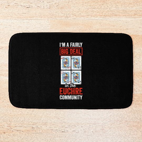 Euchre Community Card Game Player Poker Euchre Bath Mats