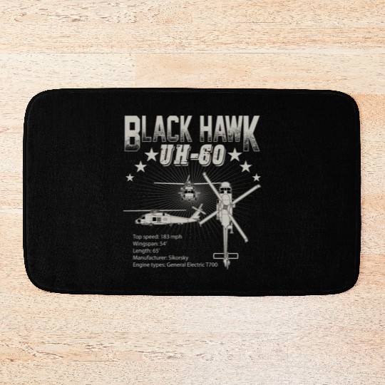 Sikorsky UH 60 Black Hawk Bath Mats