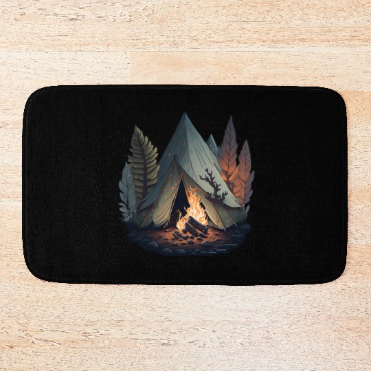 Camp Fire Bath Mats