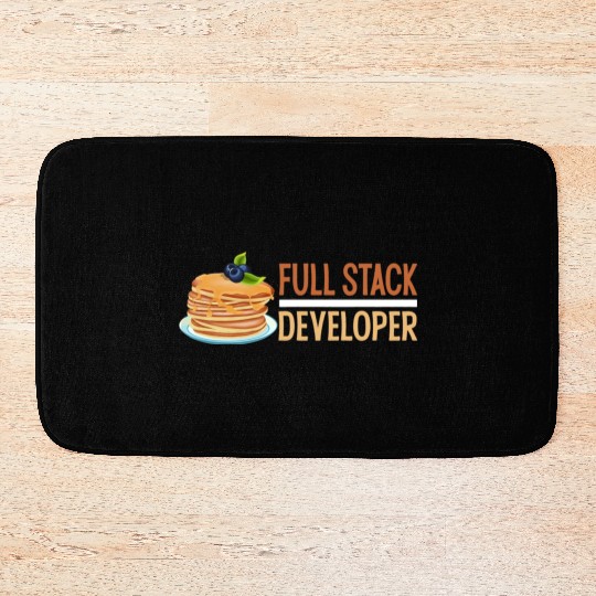 Computer Science Programmer Coder Funny Full Stack Bath Mats