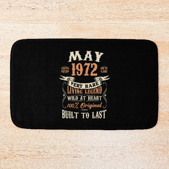 May 1972 Birthday Surprise Bath Mats