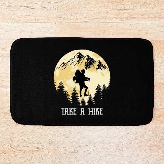 Take a Hike Wanderlust Hiking Bath Mats