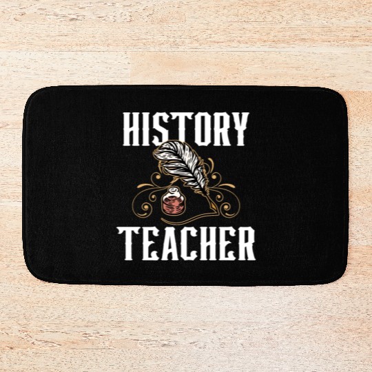 History Teacher Historic Job Historian Bath Mats