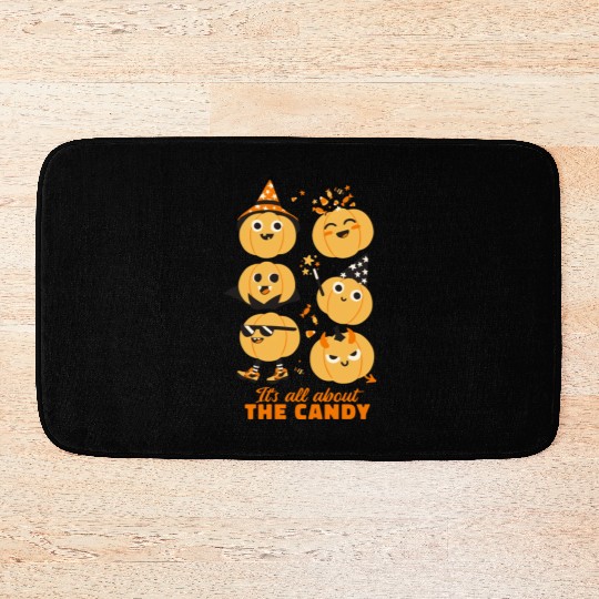 Halloween Pumpkin Cute Kids Candy Bath Mats