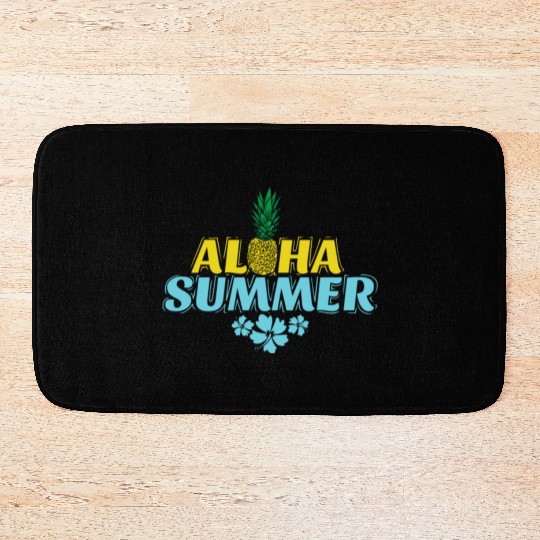 Aloha Summer Pineapple sweet Fruit tropical Bath Mats