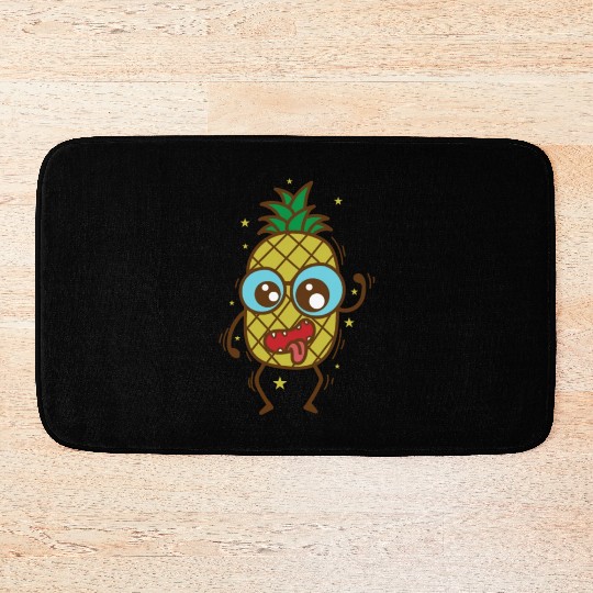 crazy Pineapple tropical sweet Fruit Bath Mats
