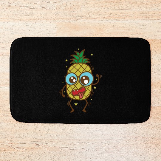 crazy Pineapple tropical sweet Fruit Bath Mats