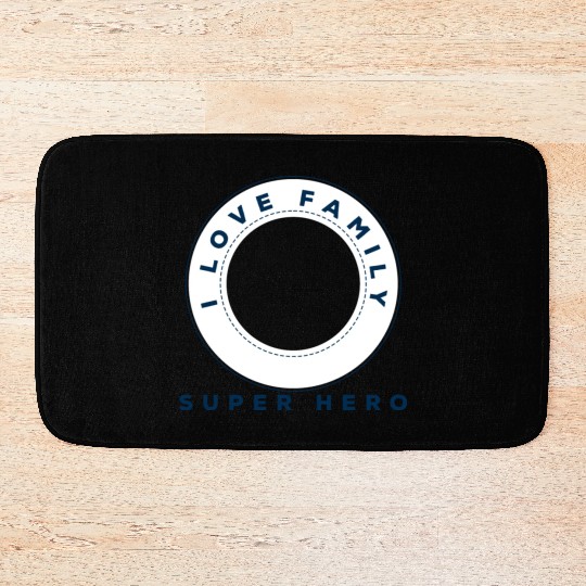 I Love Family Bath Mats