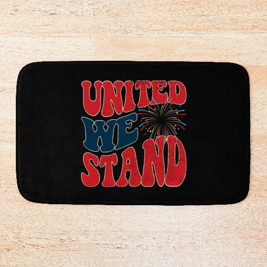 United We Stand 2 - USA Independence 4th of July Bath Mats
