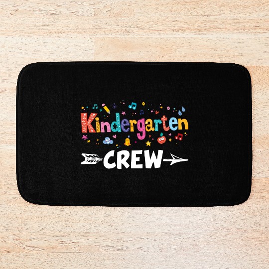 Kindergarten Crew Teacher Team Kinder squad Bath Mats