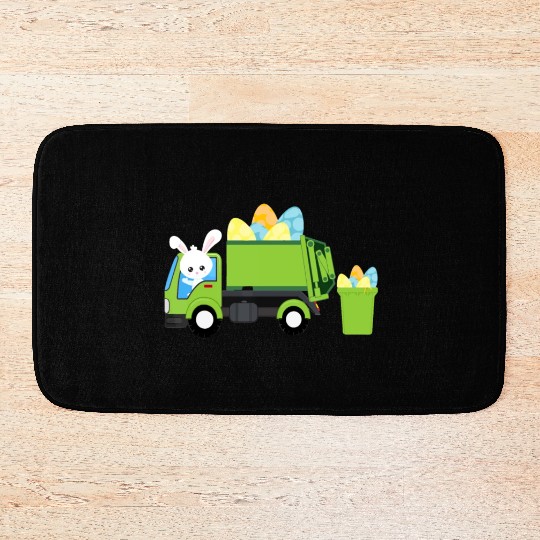 Garbage Truck Easter Bunny Egg Hunt Toddler Kids B Bath Mats