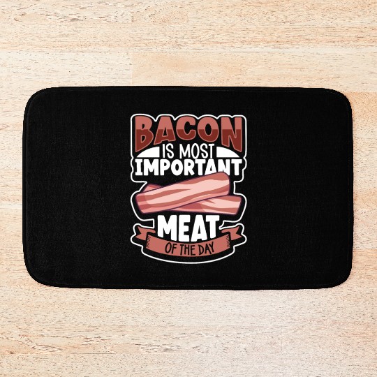 Bacon Lover Funny Bacon Famous Food Keto Diet Bath Mats