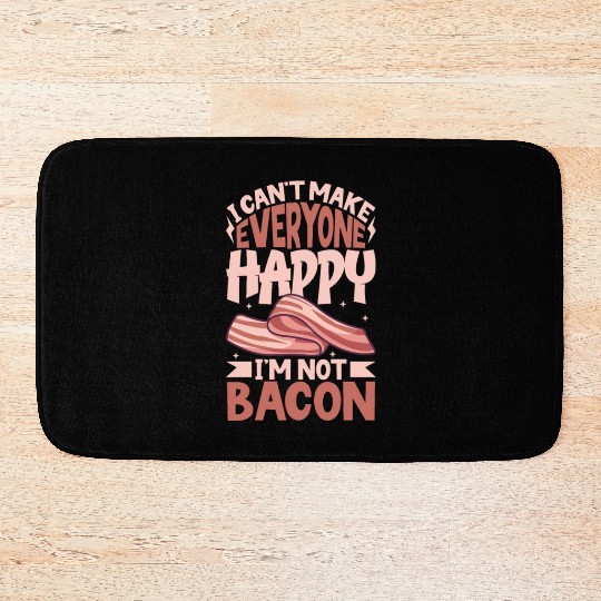 Bacon Lover Funny Bacon Famous Food Keto Diet Bath Mats