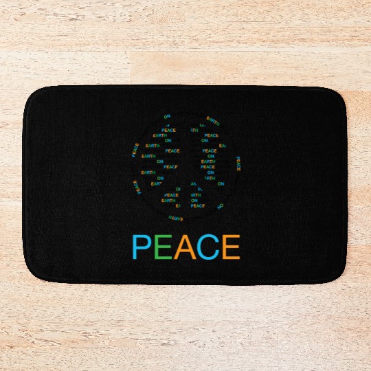 Peace On Earth Bath Mats