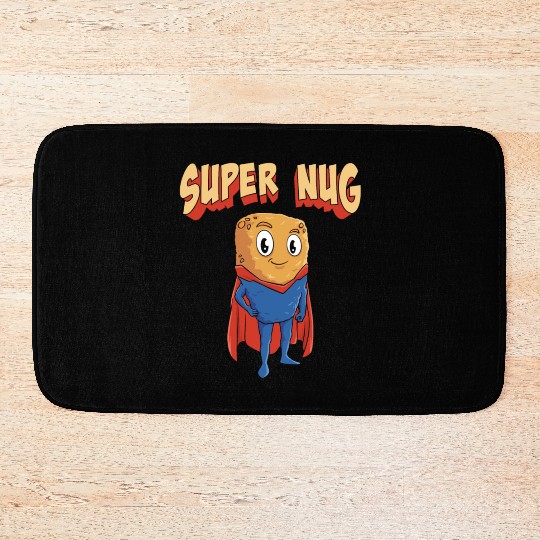 Super Nug Chicken Nuggets Bath Mats