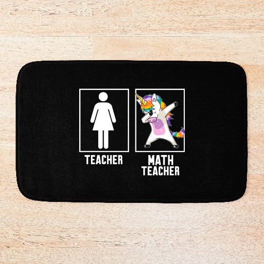 Teacher Vs Math Teacher Bath Mats
