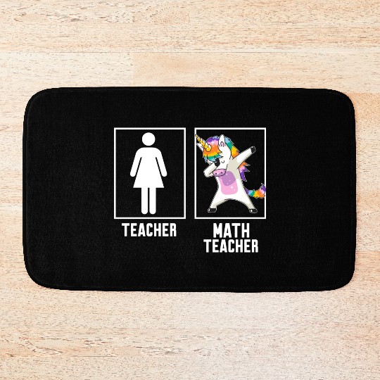 Teacher Vs Math Teacher Bath Mats
