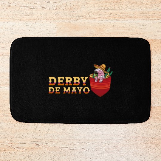 Derby de Mayo Horse Race Mexico Pinata Mexican Bath Mats