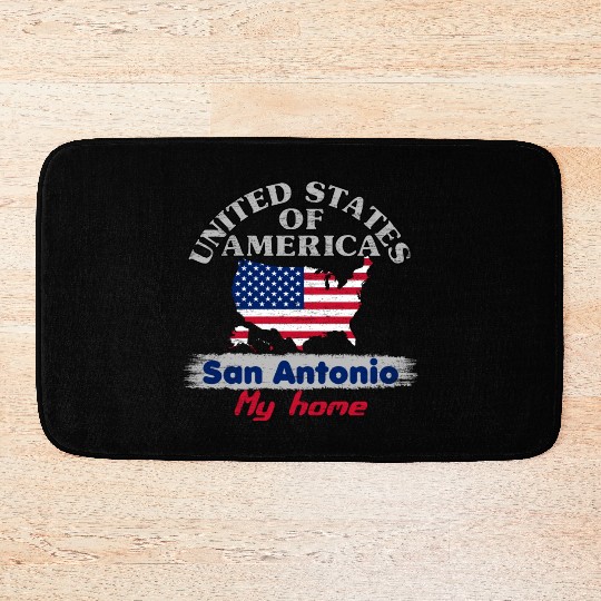 United States of America - San Antonio my home Bath Mats