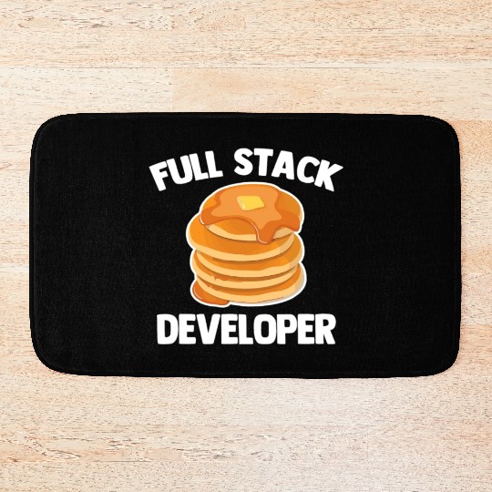 Full Stack Developer Funny Computer Science Bath Mats