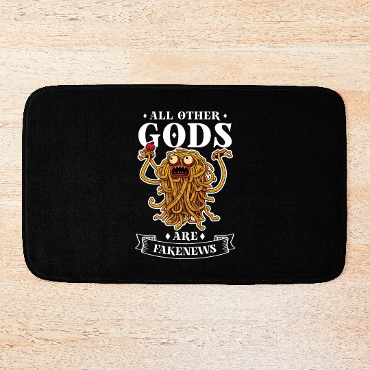 Atheist Atheism Flying Spaghetti Pastafarianism Bath Mats