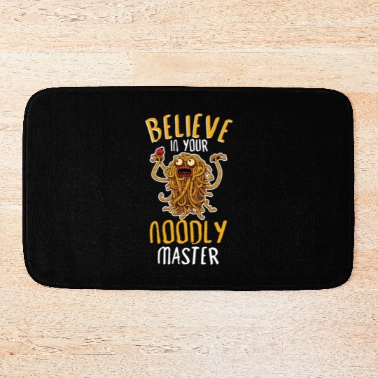 Atheist Atheism Flying Spaghetti Pastafarianism Bath Mats