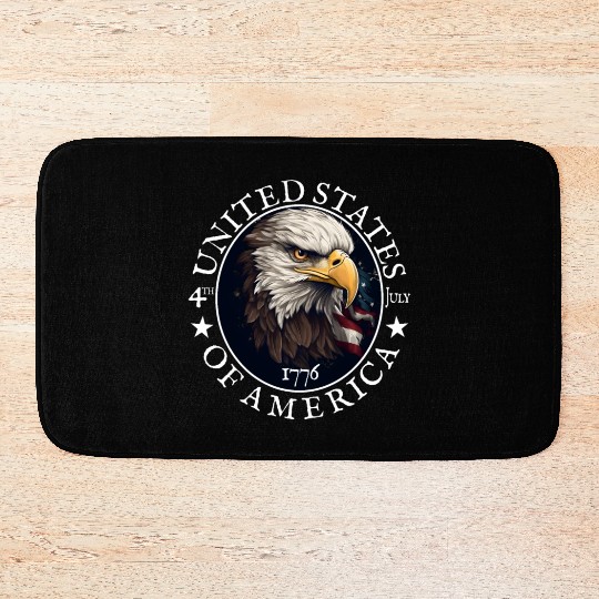 Independence Day 4th of July Freedom Bath Mats