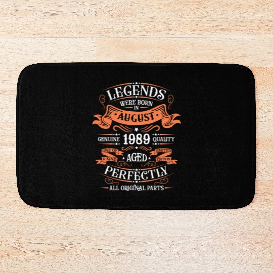 August 1989 anniversary 1989 legends August Bath Mats