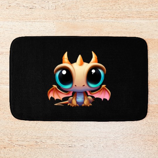 CUTE DRAGON FANTASY MEDIEVAL TIMES Bath Mats