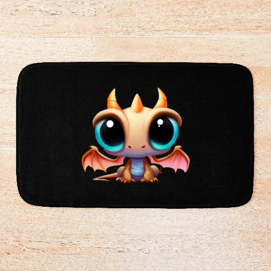 CUTE DRAGON FANTASY MEDIEVAL TIMES Bath Mats