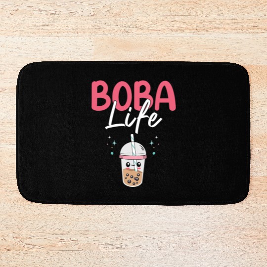 Boba Life Bubble Tea Lover Boba Tea Drinker Korean Bath Mats