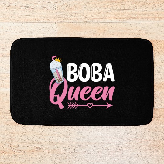 Boba Queen Bubble Tea Lover Boba Tea Drinker Bath Mats