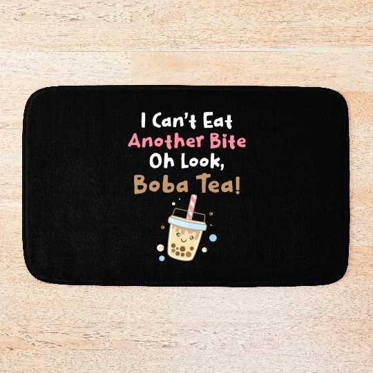 Bubble Tea Lover Boba Tea Drinker Korean Drink Bath Mats