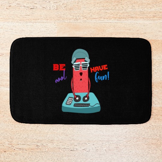 DJ FunkyFingers: the hilarious cartoon master Bath Mats