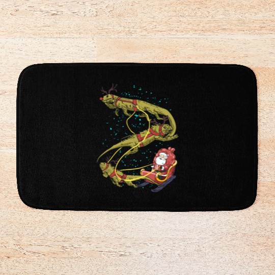 Funny Iguana Christmas Gift For A Reptile Lover Bath Mats