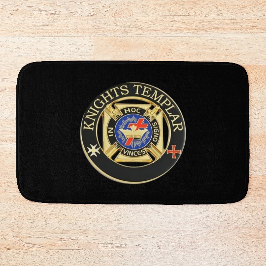 Knights templar in hoc signo vinces Bath Mats