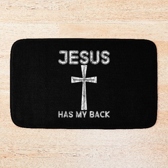 Jesus Has My Back 3 Bath Mats