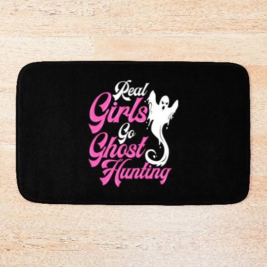 Ghost Hunting Girls Paranormal Investigator Bath Mats