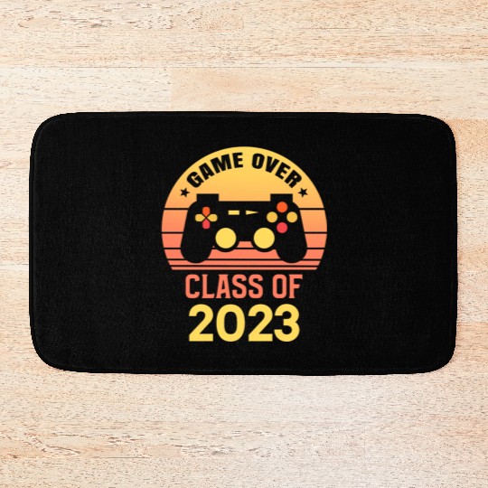 Game Over Class of 2023 Graduation Decorations Bath Mats
