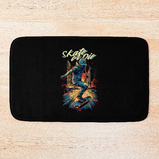 Skateboarder Skateboard Skate Skater Bath Mats