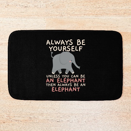 Elephant Lover Wildlife Animal Zoo Zookeeper Bath Mats