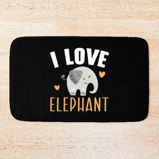Elephant Lover Wildlife Animal Zoo Zookeeper Bath Mats