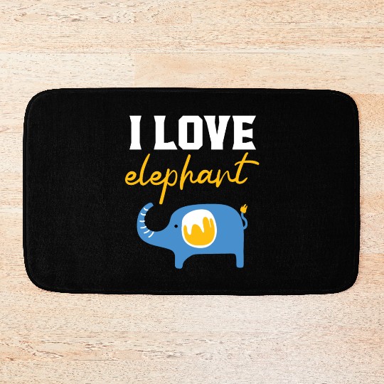 Elephant Lover Wildlife Animal Zoo Zookeeper Bath Mats