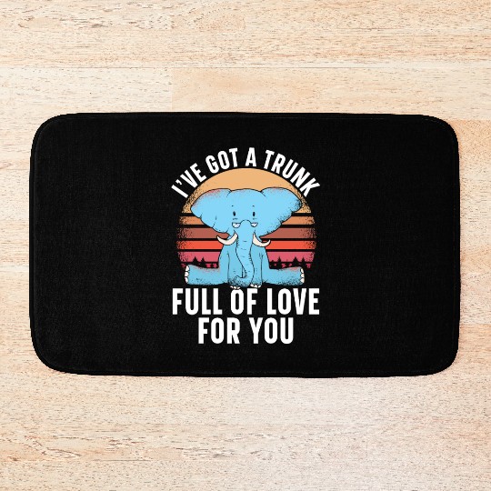 Elephant Lover Wildlife Animal Zoo Zookeeper Bath Mats