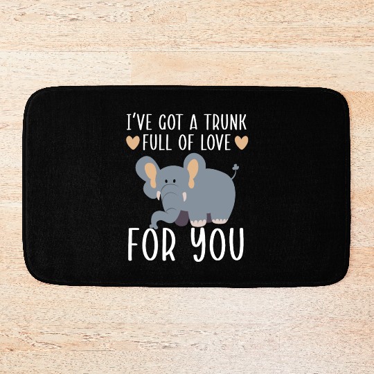 Elephant Lover Wildlife Animal Zoo Zookeeper Bath Mats