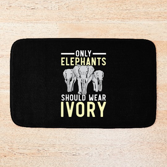 Elephant Lover Wildlife Animal Zoo Zookeeper Bath Mats