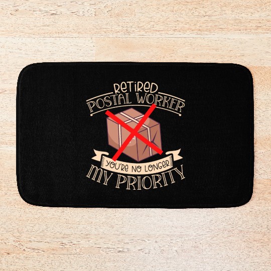 Postal Worker Mail Lady Mail Carrier Postal Bath Mats